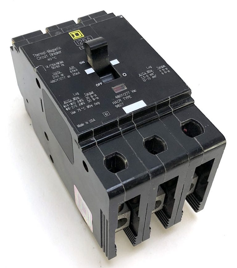 Square D Egb Pole Vac Circuit Breaker I