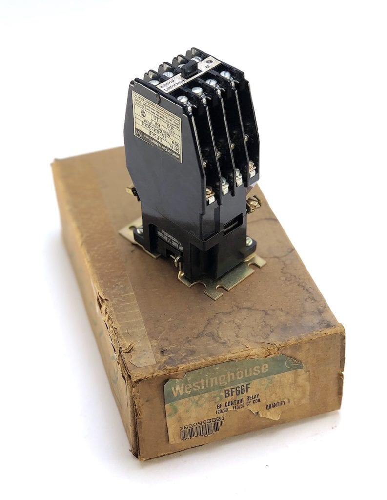 Westinghouse BF66F Type BF Control Relay w/120 Vac Coil (NIB)