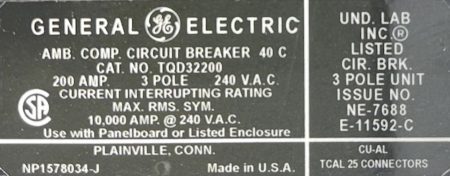 General Electric TQD32200-NML-CHIP