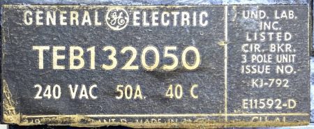 General Electric TEB132050-BF