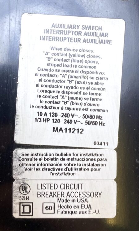 Square D MHL363501212-GL-AUX