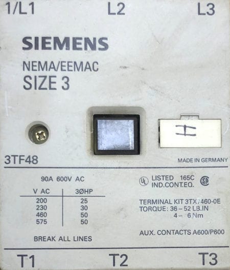 Siemens 3TF48