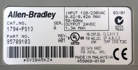 Allen Bradley 1794-PS13-A01