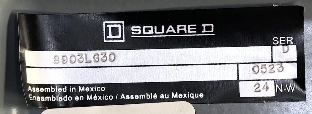Square D 8903LG30