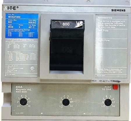 ITE Siemens MD63F800-800