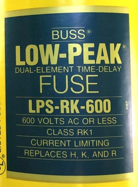 Bussmann LPS-RK-600-NIB-3