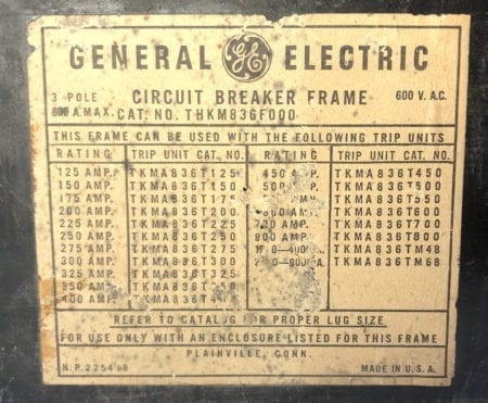 General Electric THKM836F000-BF-800