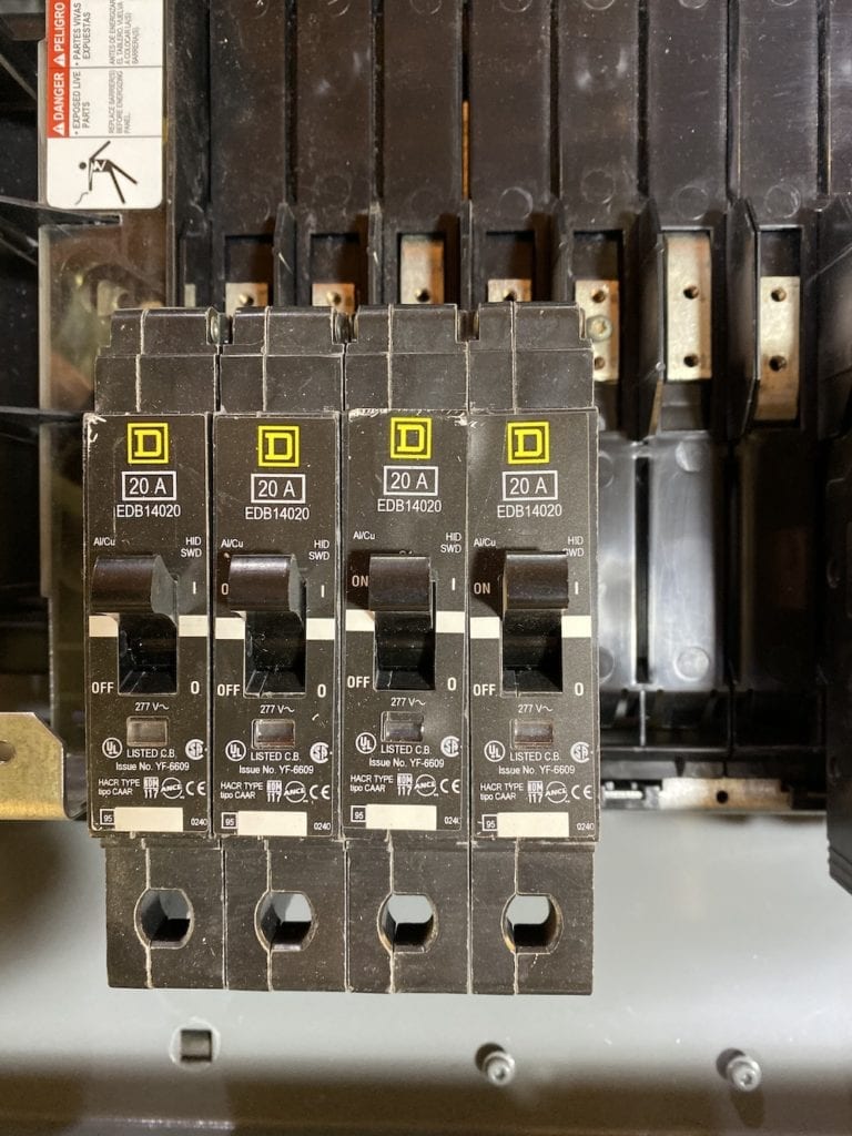 Square D MH32WP 3P4W 125A 480Y/277V 30 Cir Type 3R/5/12 MLO Panelboard