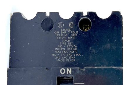 General Electric TEY360 3 Pole 60 Amp 480/277 Vac Circuit Breaker - Image 5