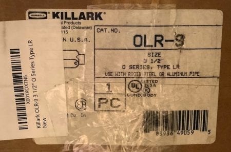 Killark OLR-9-NIB