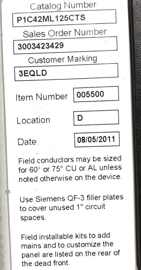 Siemens P1C42ML125CTS