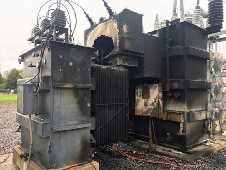 burnt transformer