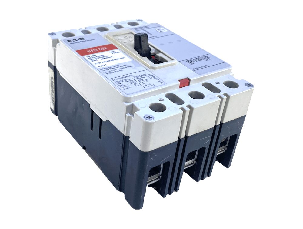 Eaton HFD3100BP10 3 Pole 100 Amp 600 Vac Circuit Breaker