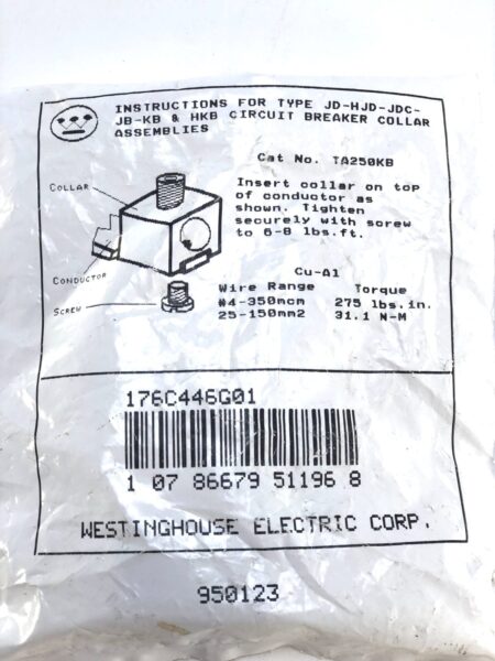 Cutler Hammer Westinghouse TA250KB-NEW