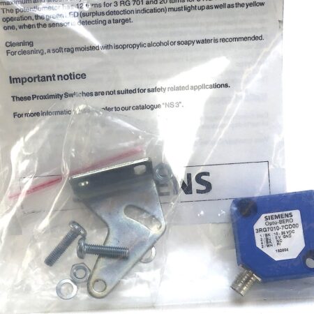 Siemens 3RG7010-7CD00 Opto-Bero 1200 mm Proximity Switch (New Surplus)