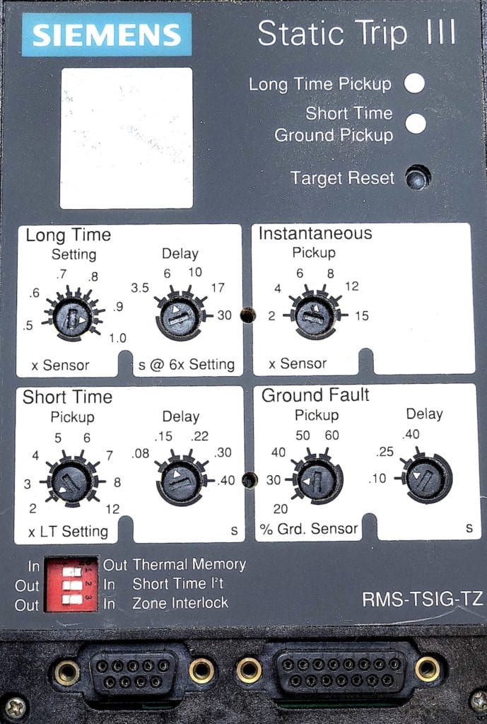 Siemens RMSTSIGTZ Static Trip III Trip Unit w/LSIG Functions