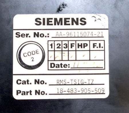 Siemens RMS-TSIG-TZ