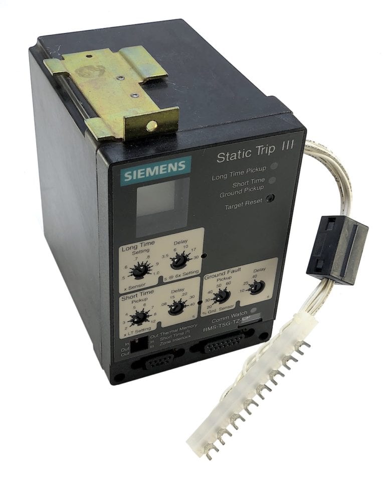 Siemens RMSTSGTZCP Static Trip III w/LSG Functions Electrical