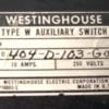 Westinghouse AUX-SWI-W