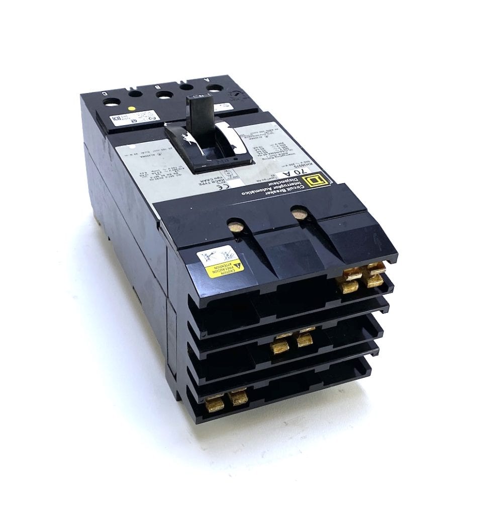 Square D KH36070 3 Pole 70 Amp 600 Vac ILine Circuit Breaker