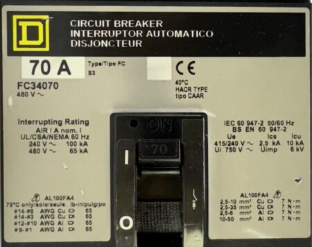 Square D FC34070-GL-REPORT