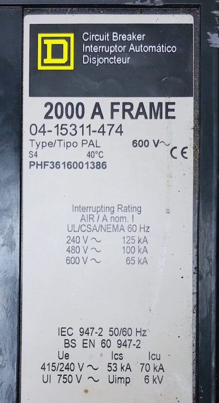 Square D PHF3616001386-GL