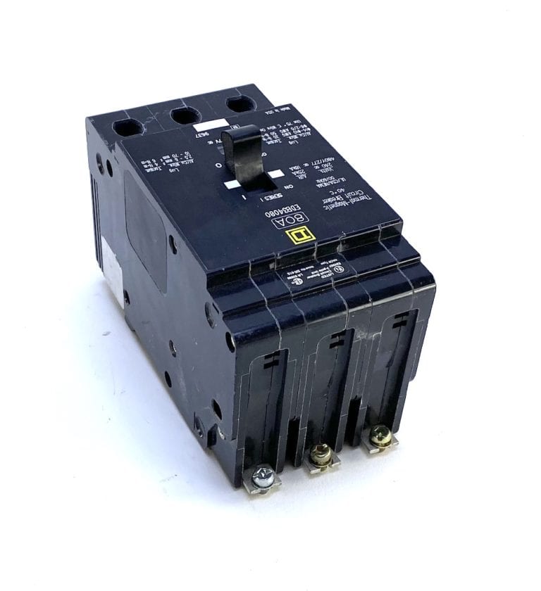 Square D EDB34080 3 Pole 80 Amp 480Y/277 Vac Circuit Breaker