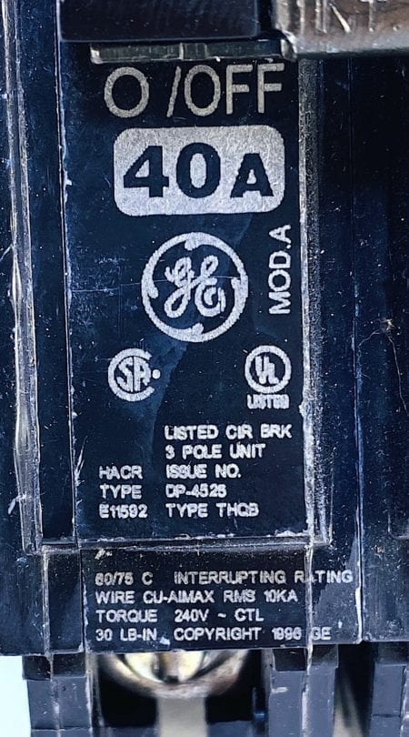 General Electric THQB32040