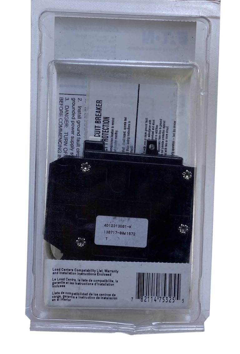 Eaton GFCB115CS 1 Pole 15 Amp 120V Type BR Circuit Breaker w/GFCI