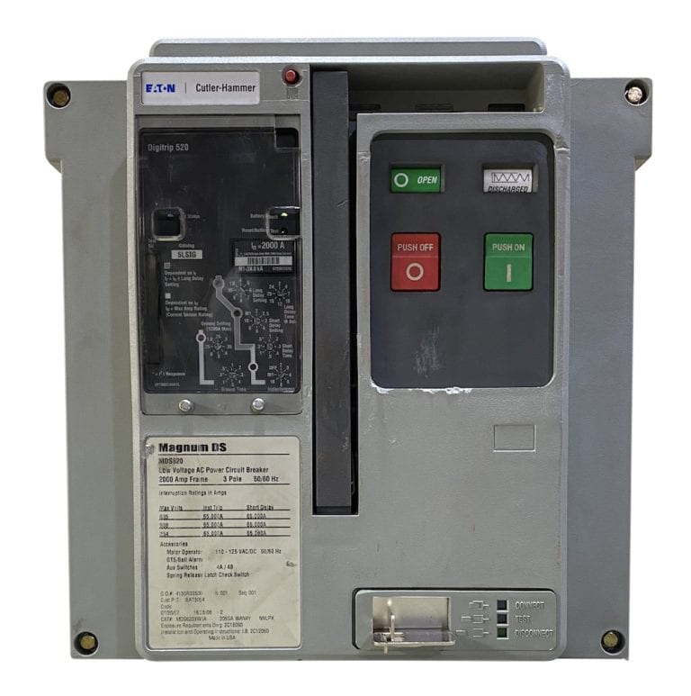 Eaton MDS620 3 Pole 2000A 600V Magnum DS DrawOut Circuit Breaker