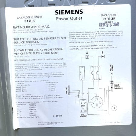 Siemens P17US-NOB