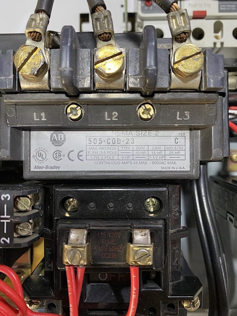 Allen Bradley Size 2 Reversing Starter MCC Bucket 2100 Series Electrical Power and Control