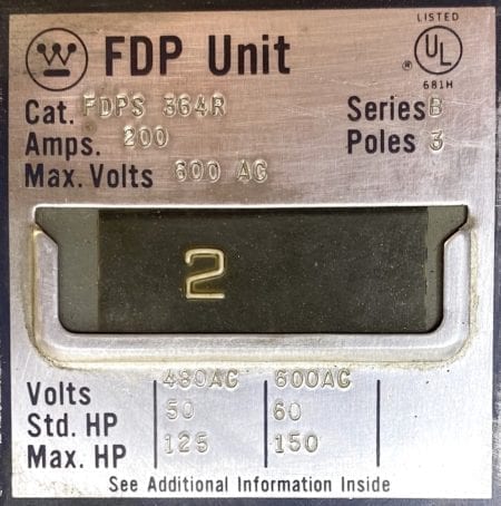 Westinghouse FDPS364R