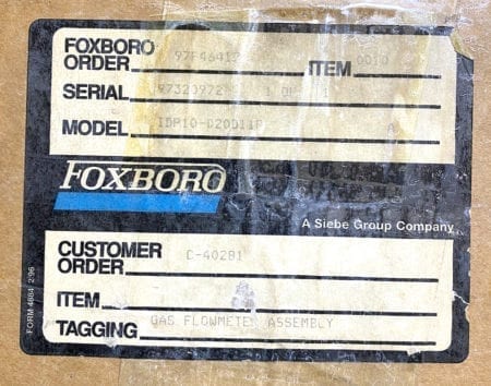 Foxboro IDP10-D20D11F-NIB