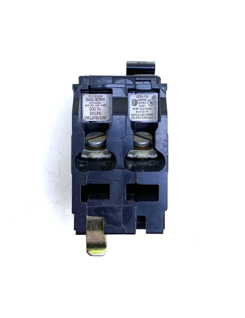 Interruttore Magnetico Square D QOB220 20A 2 Poli 120/240V - Tipo HACR, Occasione