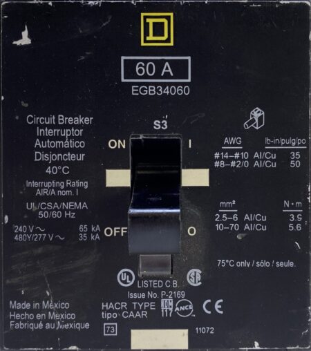 Square D EGB34060