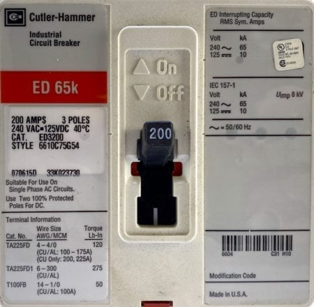 Eaton Cutler Hammer ED3200-RL