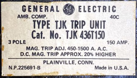 General Electric TJK436T150