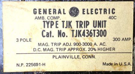 General Electric TJK436T300