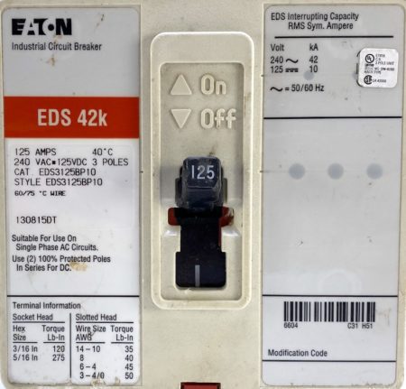 Eaton Cutler Hammer EDS3125BP10-RL