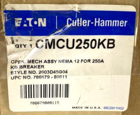 Eaton Cutler Hammer CMCU250KB-NIB