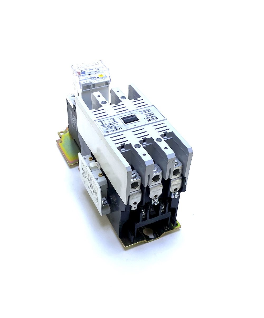 thumbnail interactive-video image 1 of Eaton AN19GN0A5E045 Size 2 120V Motor Starter With 9-45A Overload Relay - NEW IN BOX 1 of 5