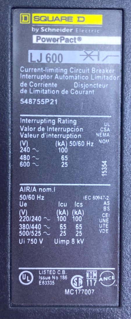Square D LJF36600TU33XAFSPMA