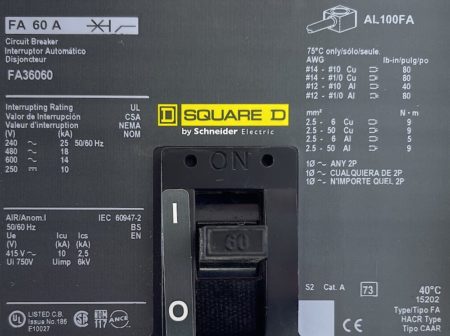 Square D FA36060-CL-NEW