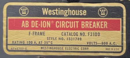 Westinghouse F3100-CHIP