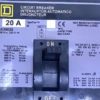 Square D FA36020 3 Pole 20 Amp 600 Vac I-Line Circuit Breaker