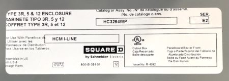 Square D HCM-600A-600V-3R-DIST