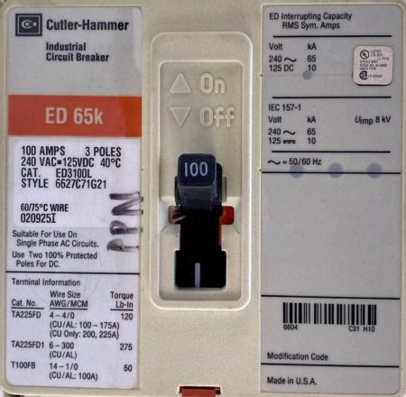 Eaton Cutler Hammer ED3100L-RL