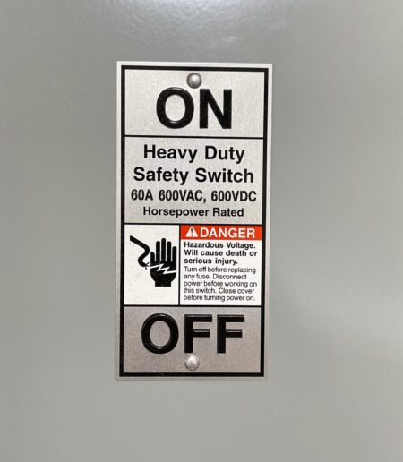 Siemens HNF262 2 Pole 60 Amp 600 Vac Fusible Safety Switch (NIB) - Image 4