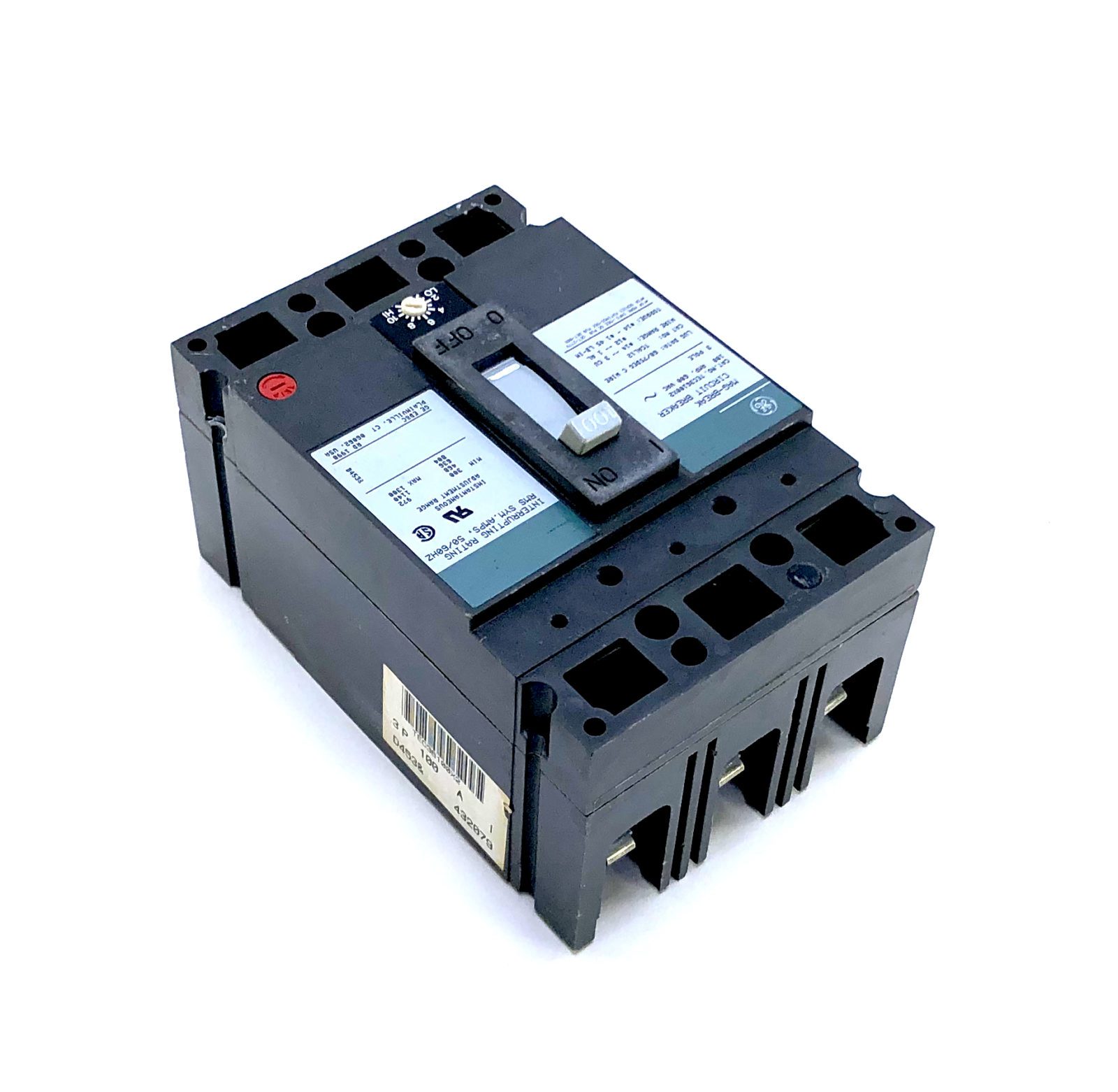 General electric tec36100x2 3 pole 100 amp 600vac circuit breaker